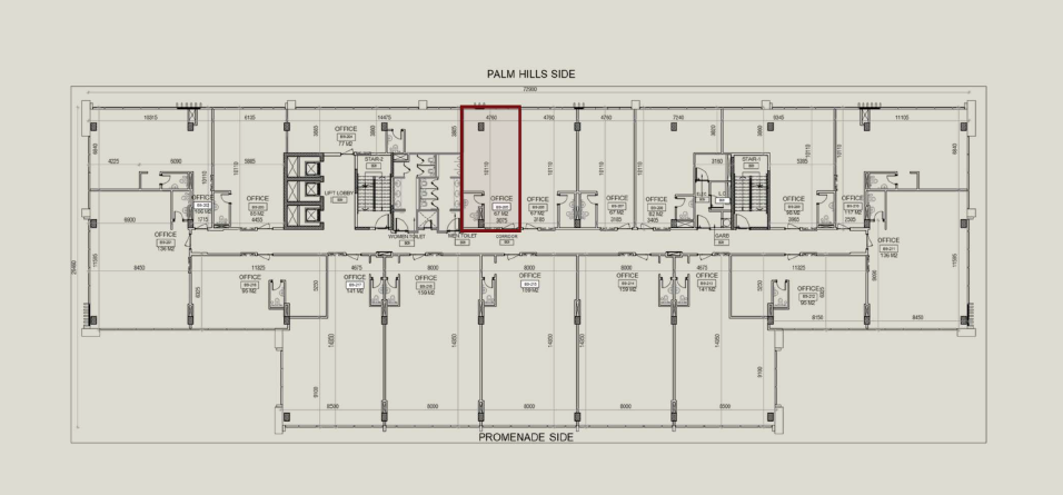 Floor plan for  at Eastmain New Cairo