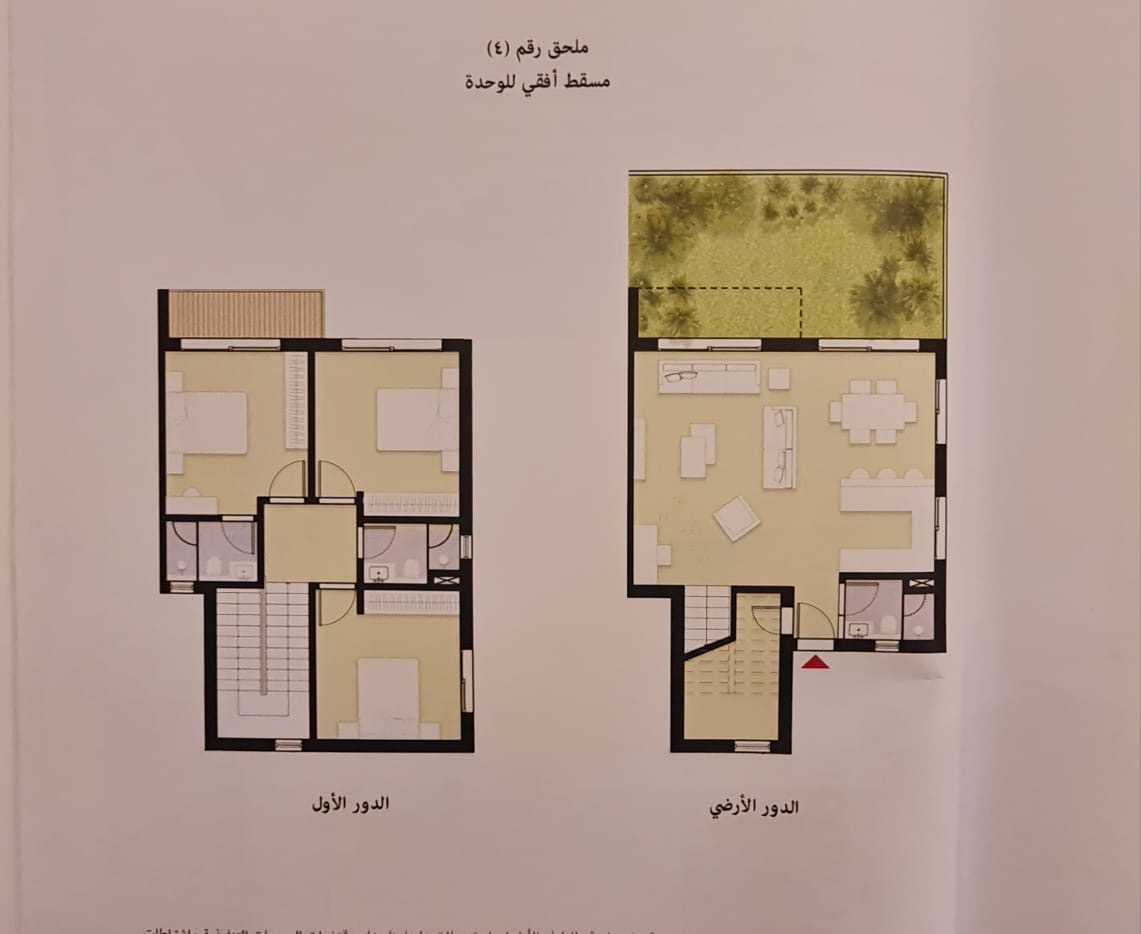 Floor plan for chalet at Silversands