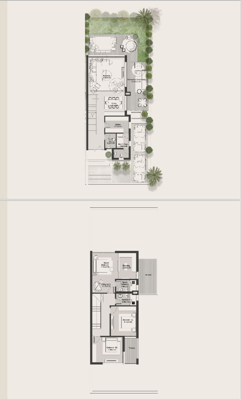 Floor plan for villa at Hills of One