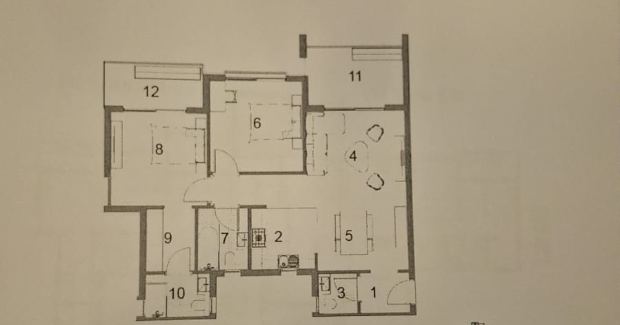 Floor plan for apartment at Al Burouj