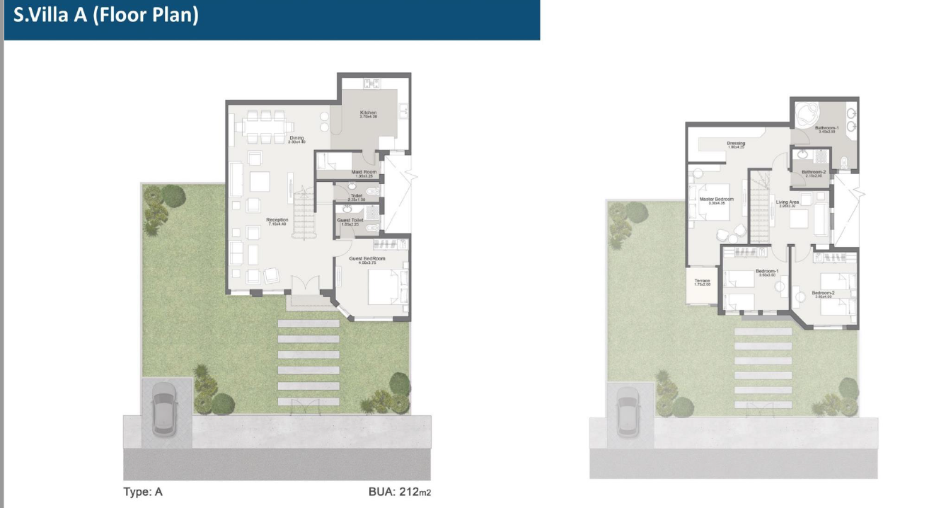 Floor plan for villa at Rai Views