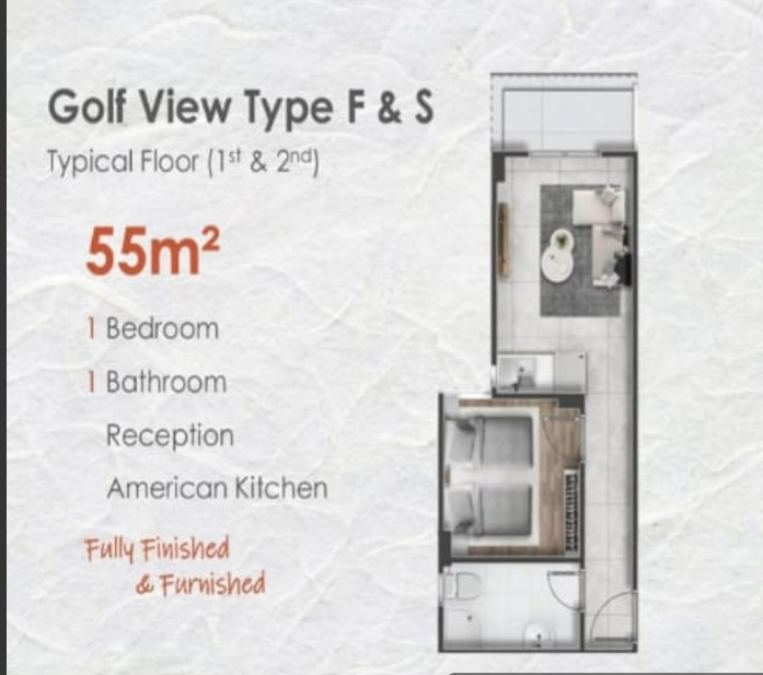 Floor plan for chalet at Cape Bay Blumar Lasirena