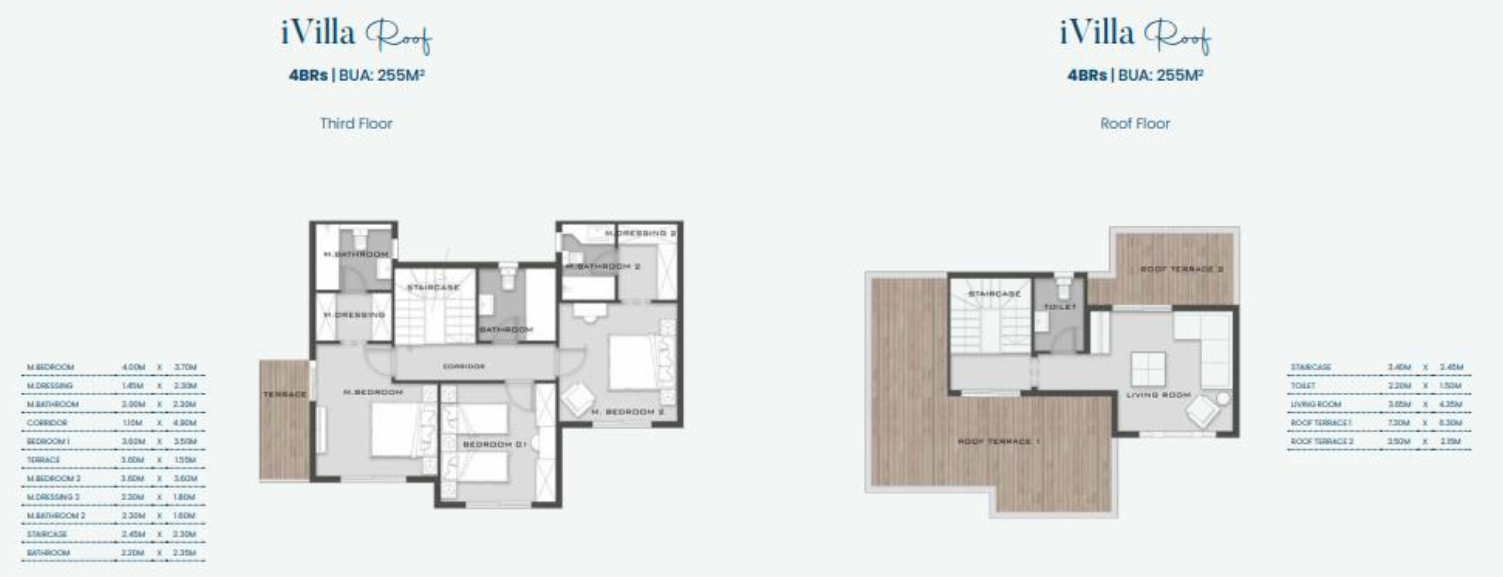 Floor plan for duplex at Aliva Mountain View Mostakbal City
