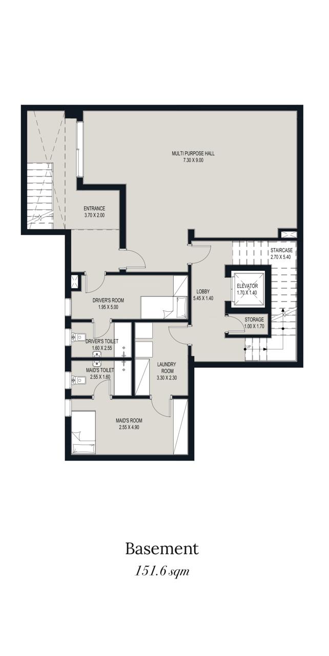 Floor plan for villa at Swanlake Residences