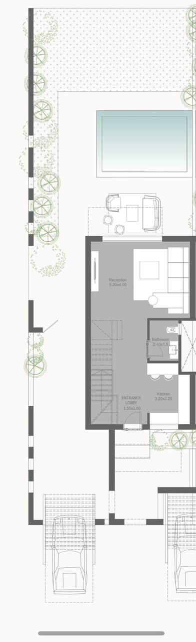 Floor plan for townhouse at Playa Ghazala