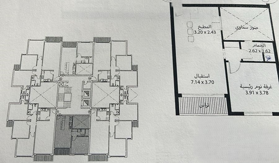 Floor plan for apartment at Aster Residence