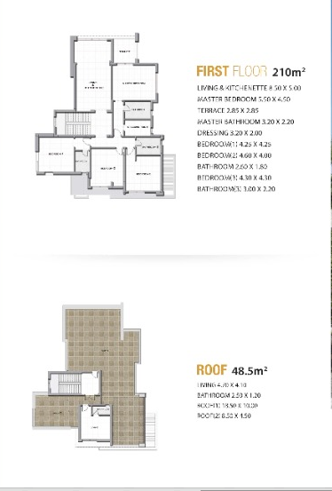 Floor plan for villa at Al Karma 4