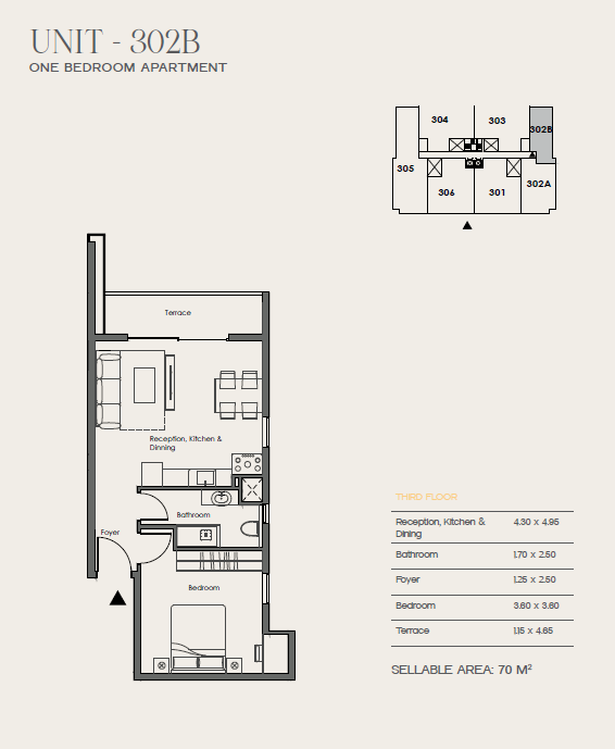 Floor plan for apartment at 31 West