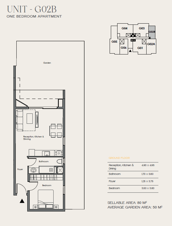 Floor plan for apartment at 31 West