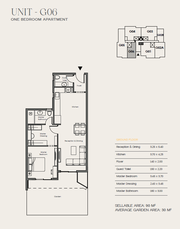 Floor plan for apartment at 31 West