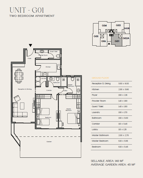 Floor plan for apartment at 31 West