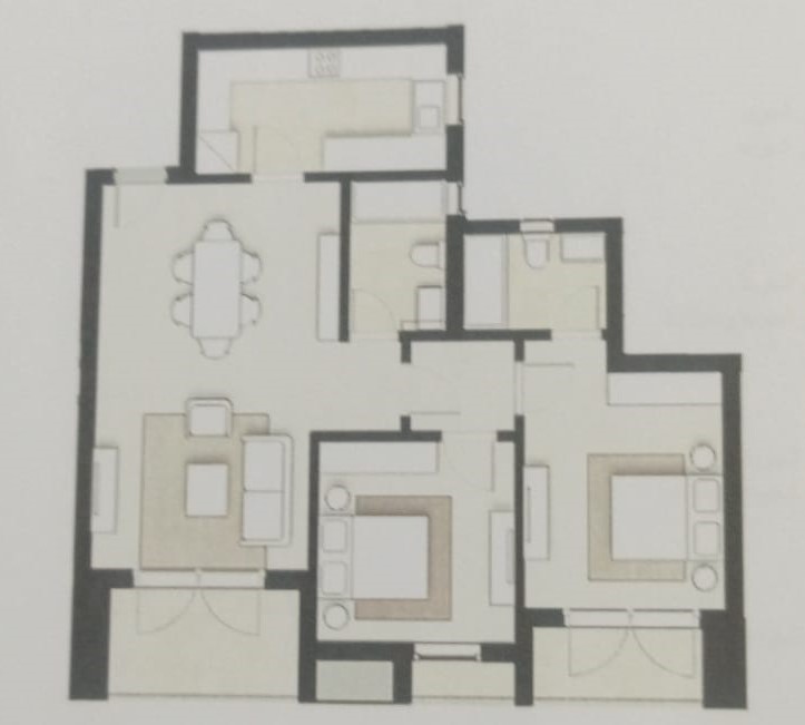 Floor plan for apartment at ZED