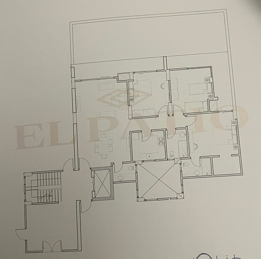 Floor plan for apartment at El Patio Oro