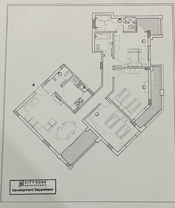 Floor plan for apartment at Al Maqsad Residences