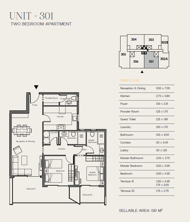 Floor plan for apartment at 31 West