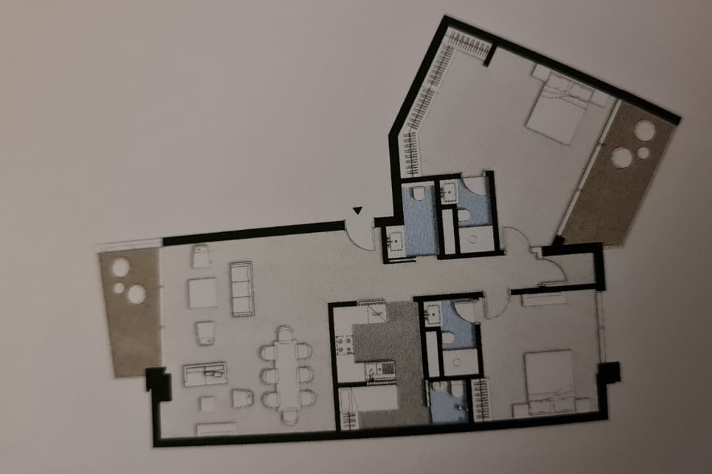 Floor plan for apartment at ZED