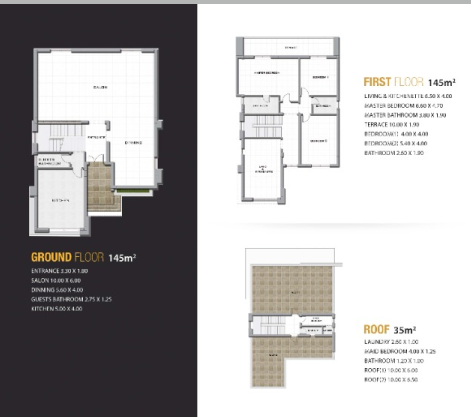 Floor plan for villa at Al Karma 4