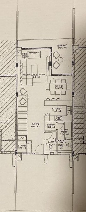 Floor plan for townhouse at Azha North Coast