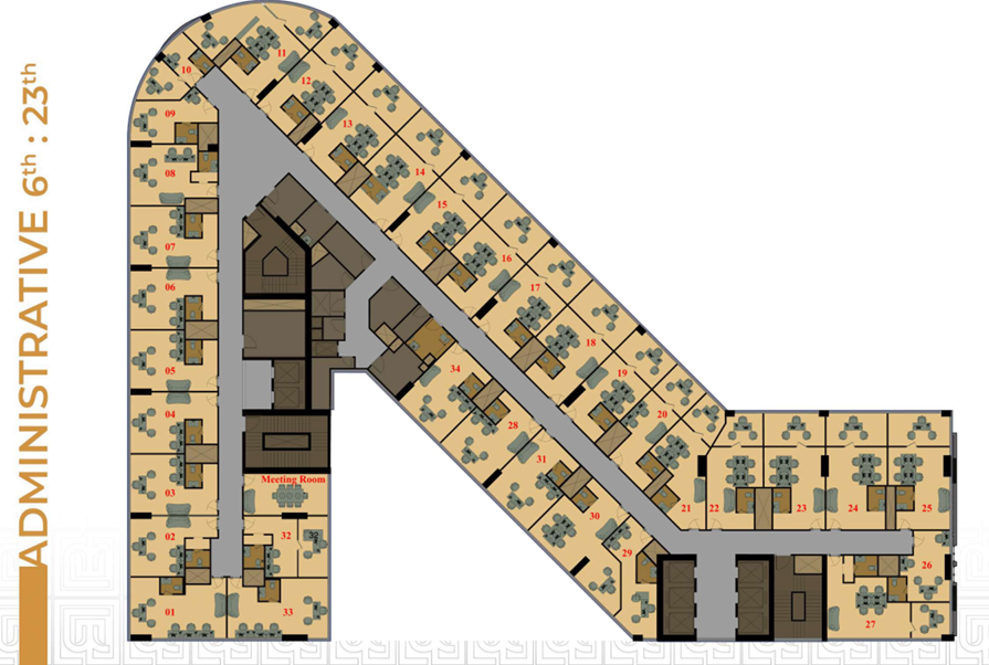 Floor plan for  at Moonreal Tower