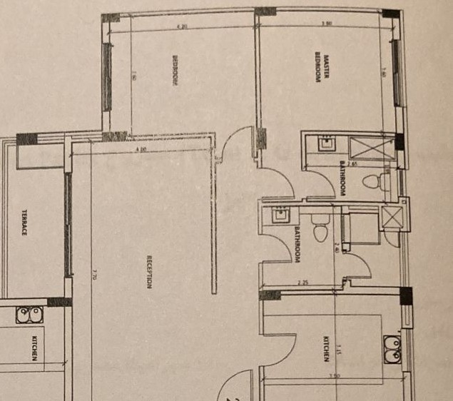 Floor plan for apartment at Palm Parks