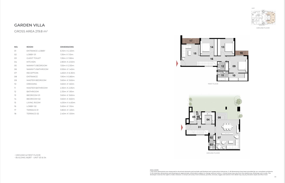 Floor plan for apartment at Il Bosco New Capital