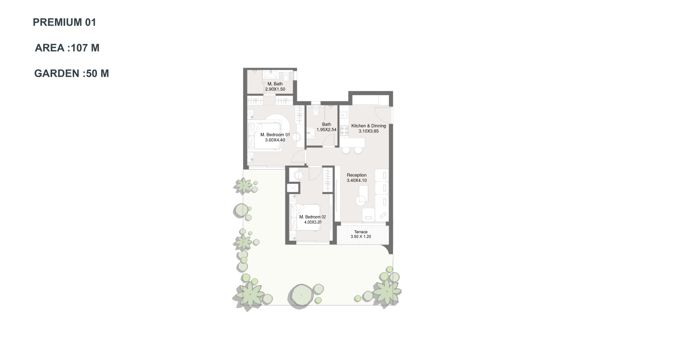 Floor plan for apartment at Stei8ht