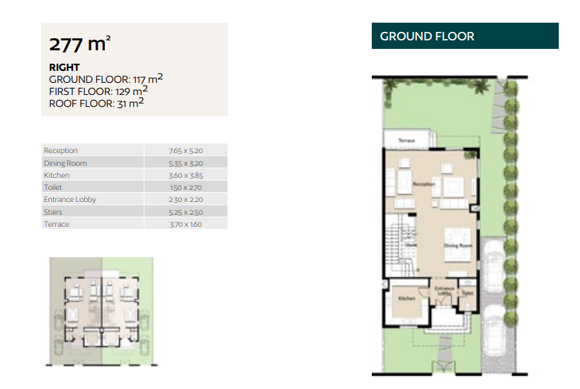 Floor plan for  at Bleu Vert