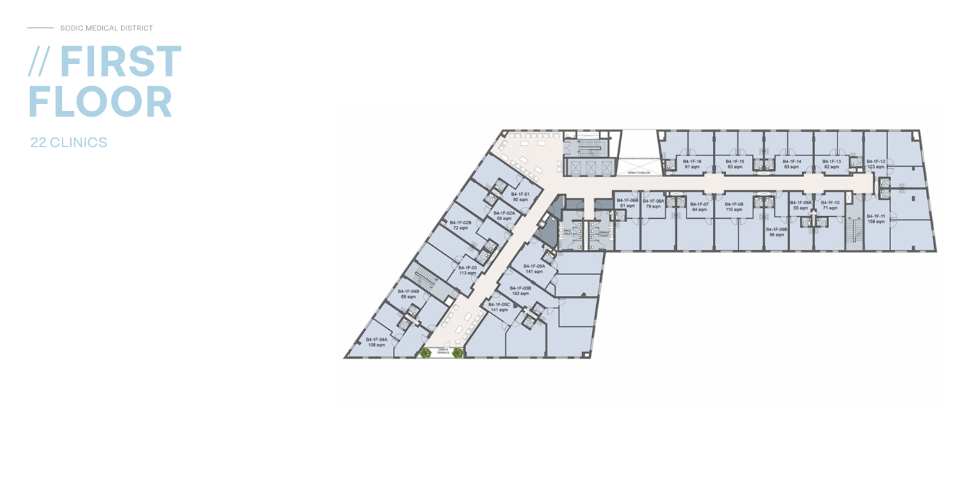 Floor plan for  at Westown Medical Center