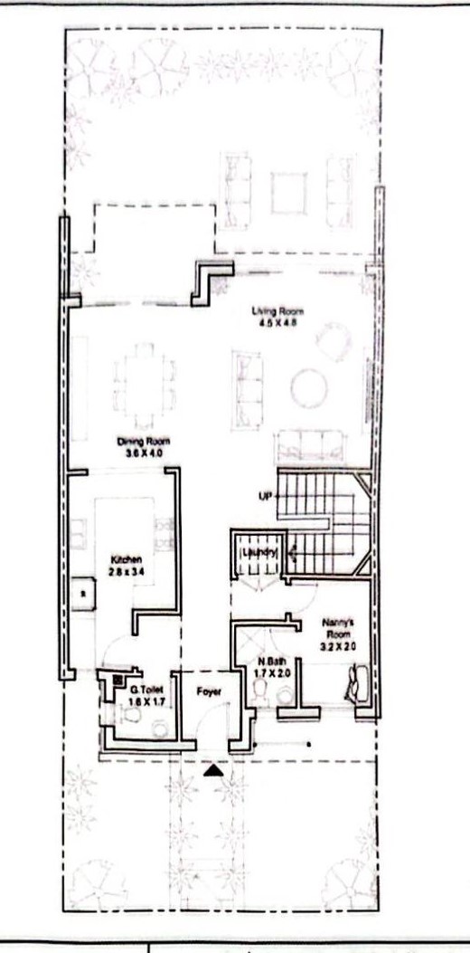 Floor plan for townhouse at DISTRICT 5
