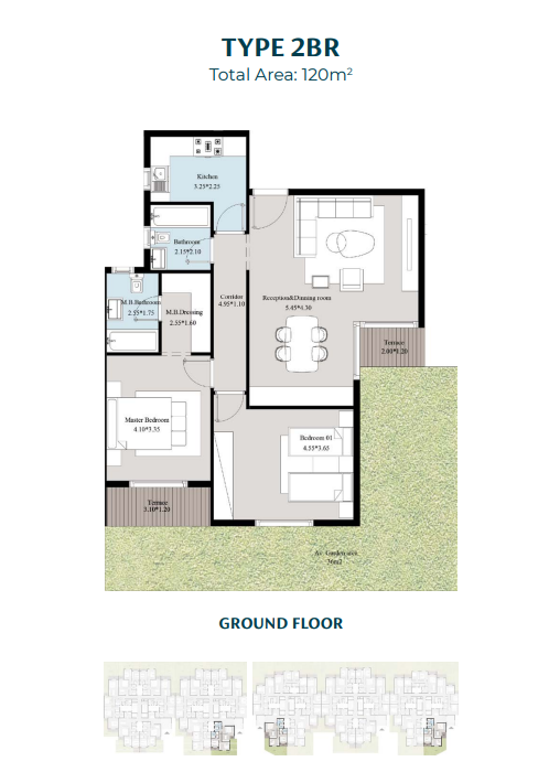 Floor plan for apartment at Acasa Mia