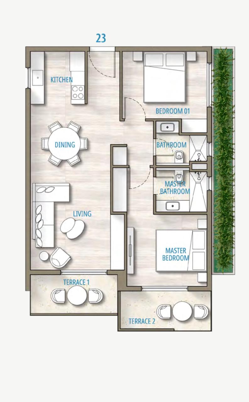 Floor plan for chalet at Southmed