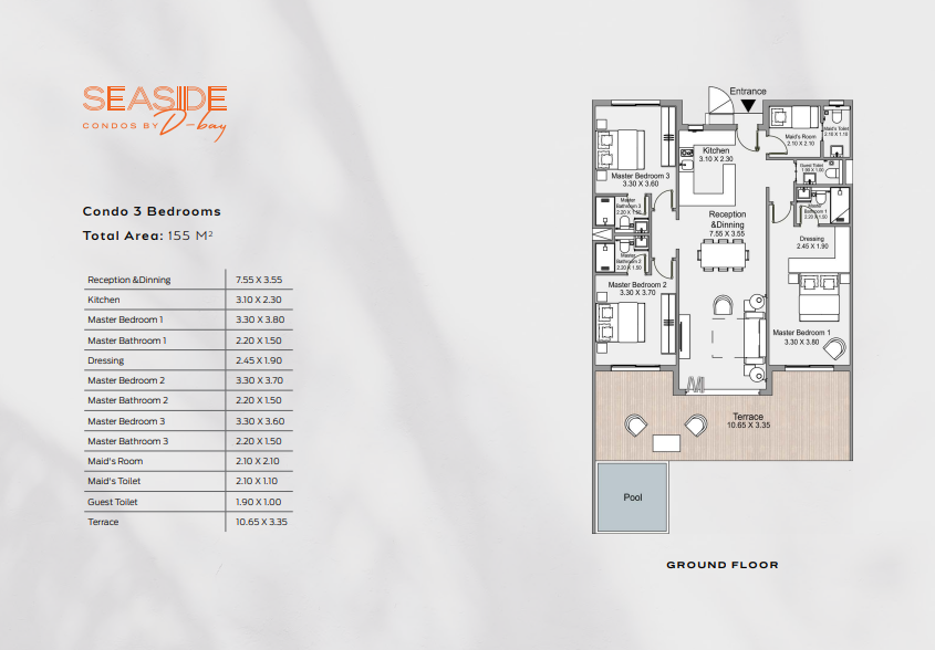 Floor plan for  at D-Bay