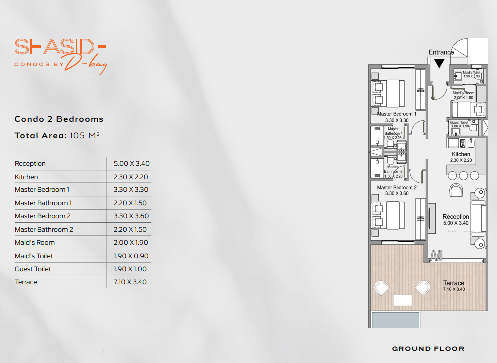 Floor plan for  at D-Bay