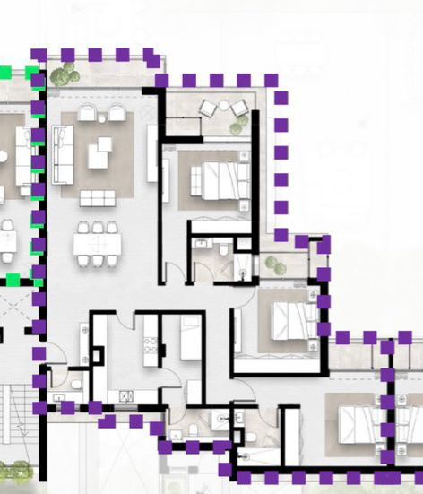 Floor plan for apartment at Solana