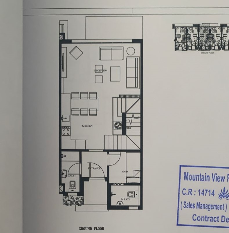 Floor plan for townhouse at LVLS Mountain View