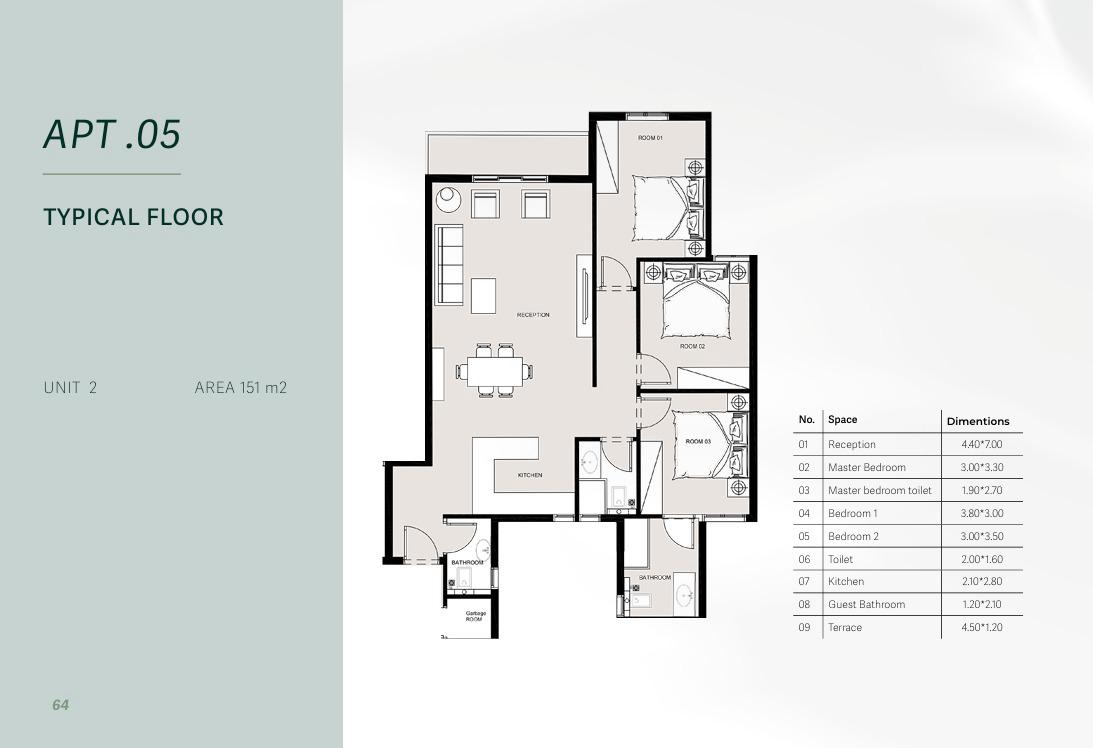 Floor plan for apartment at Rosail