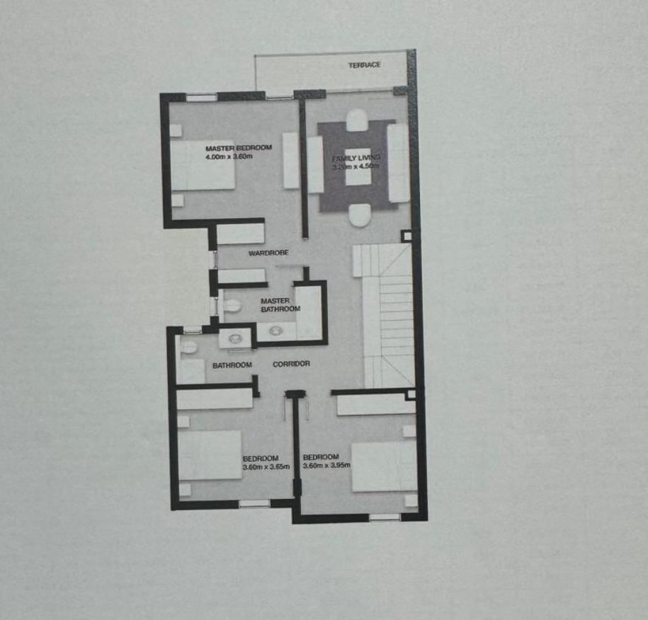 Floor plan for townhouse at VYE SODIC