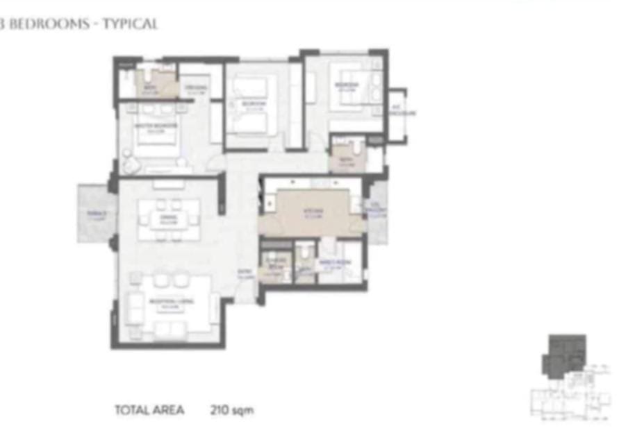 Floor plan for apartment at City Gate