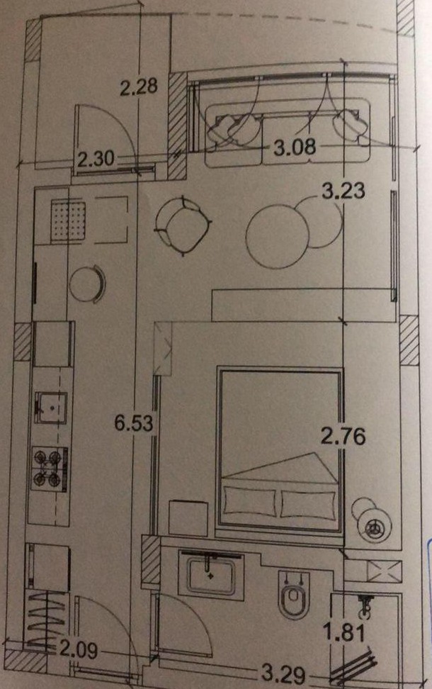 Floor plan for apartment at Il Monte Galala