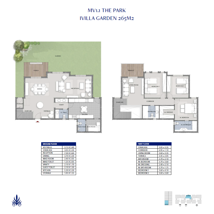 Floor plan for duplex at Mountain View 1.1