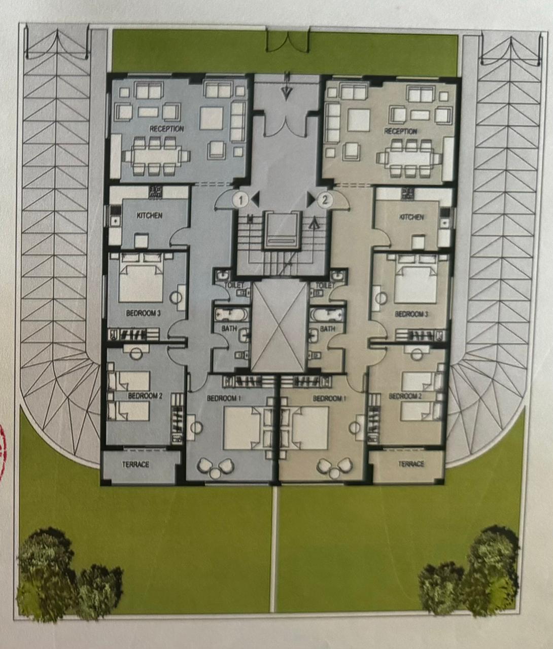 Floor plan for apartment at Taj City