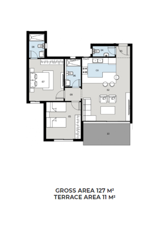 Floor plan for apartment at Red
