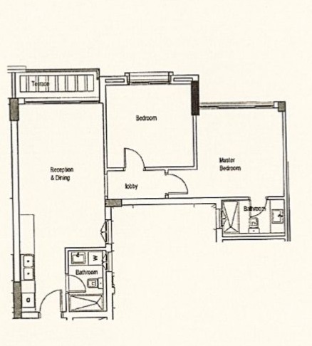 Floor plan for apartment at Azad Views