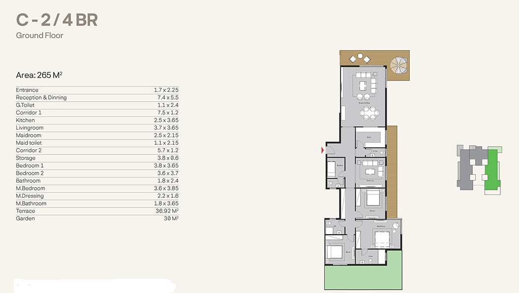 Floor plan for apartment at Nest