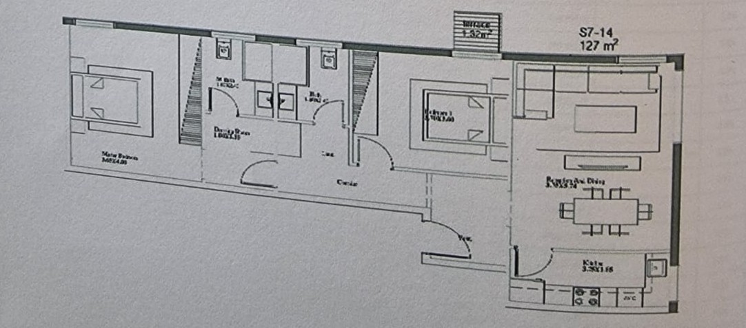 Floor plan for apartment at VYE SODIC