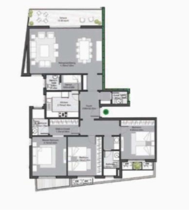 Floor plan for apartment at Villette