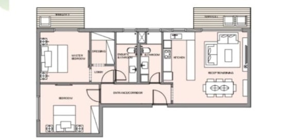 Floor plan for apartment at Park View - Haptown
