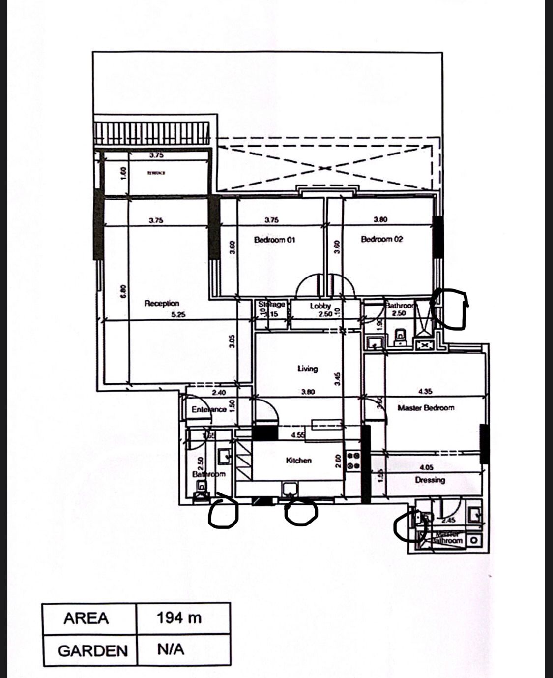 Floor plan for apartment at Scenario