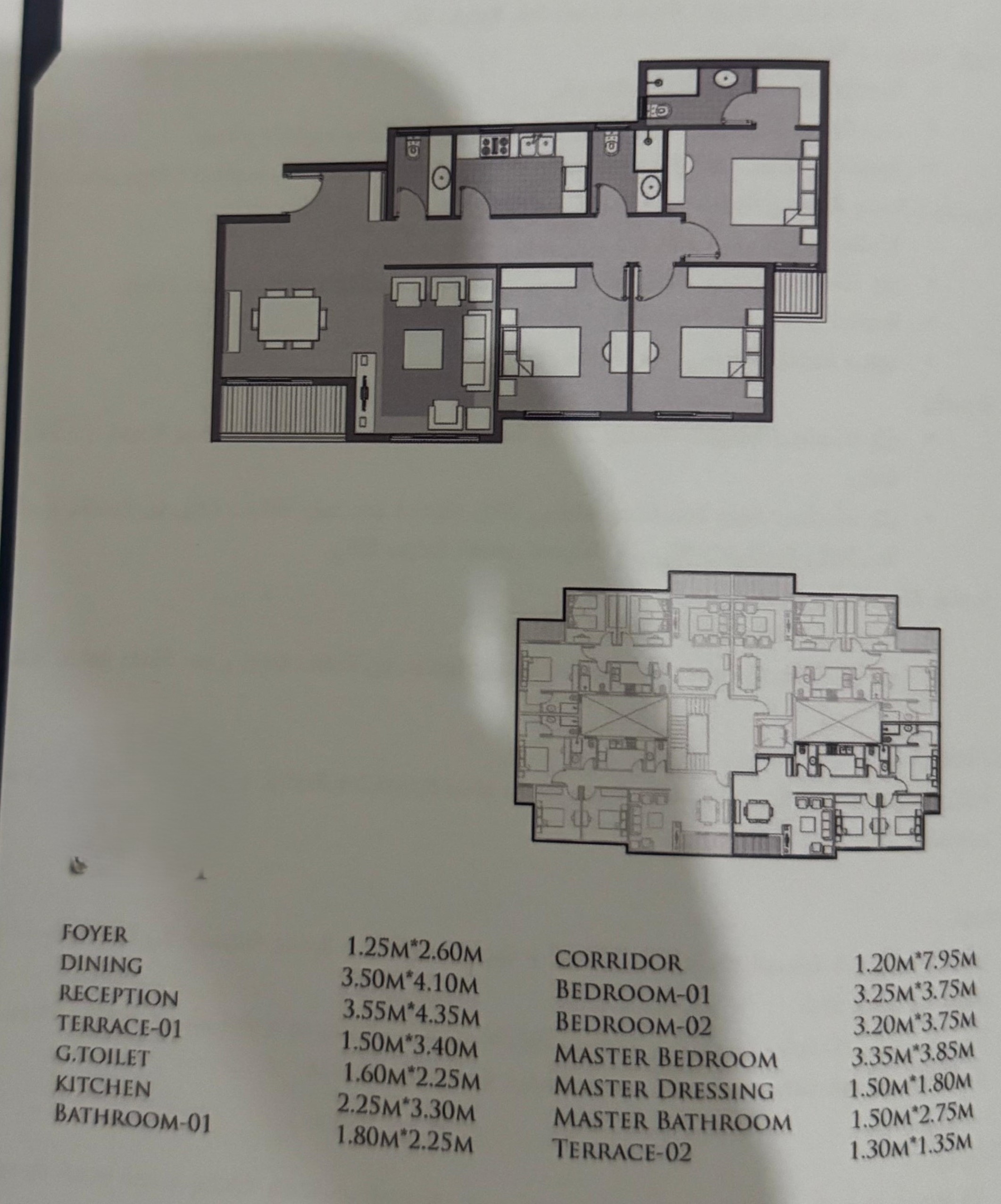 Floor plan for apartment at Dejoya Residence