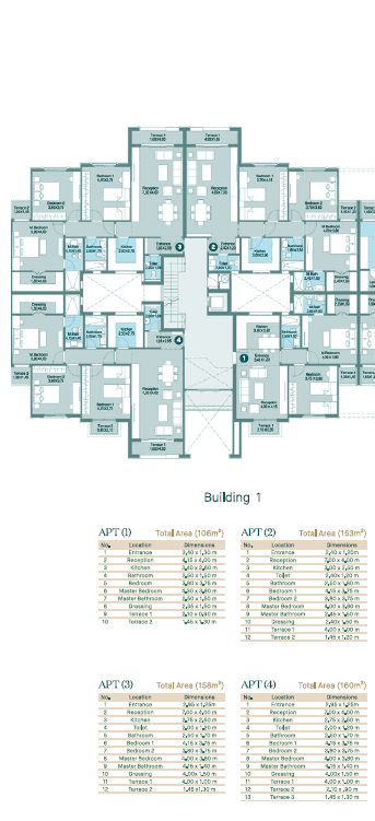 Floor plan for apartment at Regent's Square